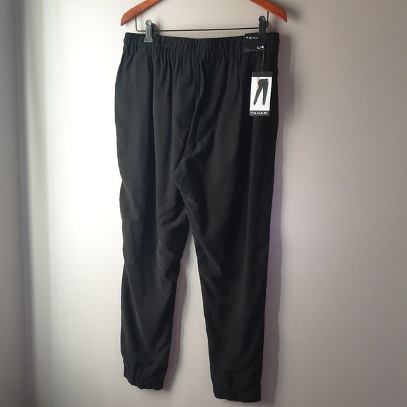 Tahari Women's Black Elastic Waist Joggers | New! Large - Picture 7 of 14